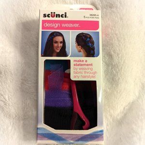 Scunci Design Weaver -Weaver and Mesh Hair Ribbon Set